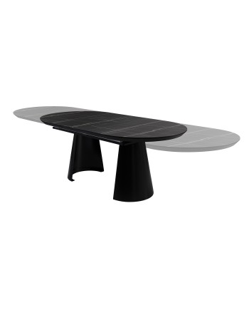 CAPRI -MESA COMEDOR- T MARMOL NEGRO